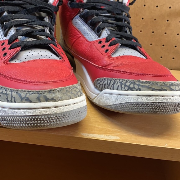 Air Jordan 3 Retro Unite Fire Red Cement Men’s Size 11.5 Sneakers (2020) - Picture 4 of 12